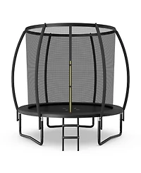 Hongge 10FT Astm-Certified Recreational Trampoline with Safety Enclosure Net and Ladder