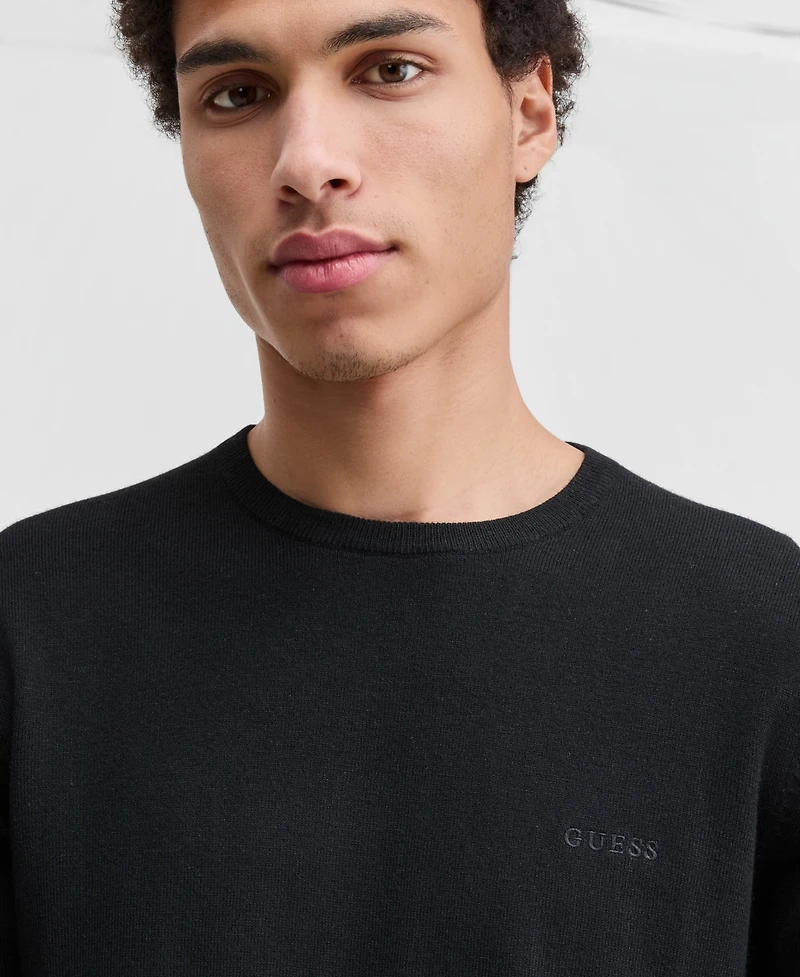 Guess Men's David Long Sleeve Crewneck Sweater