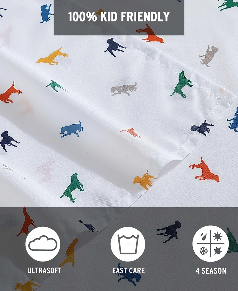 Eddie Bauer Buddy The Dog Microfiber 4-Pc. Sheet Set