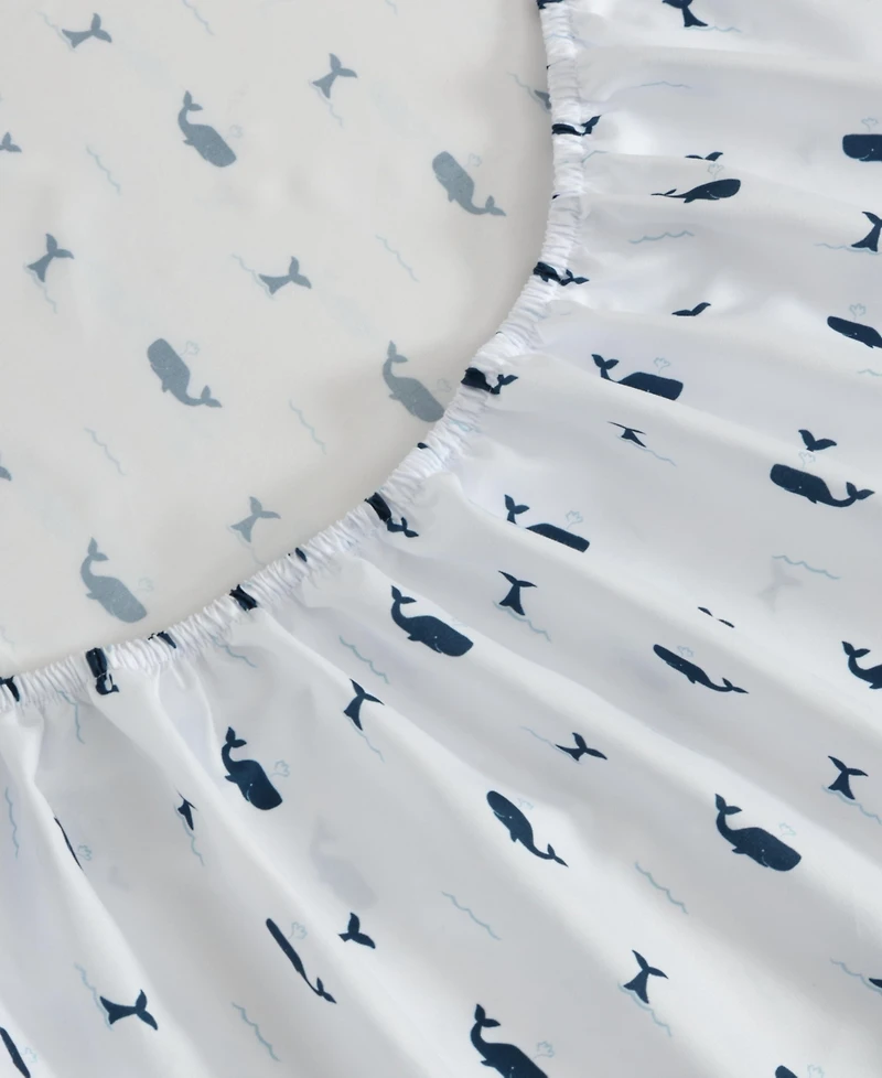 Nautica Caspian Whales Microfiber 4-Pc. Sheet Set