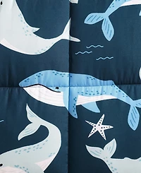 Nautica Finnian Whales Microfiber 4-Pc. Comforter Set, Full/Queen