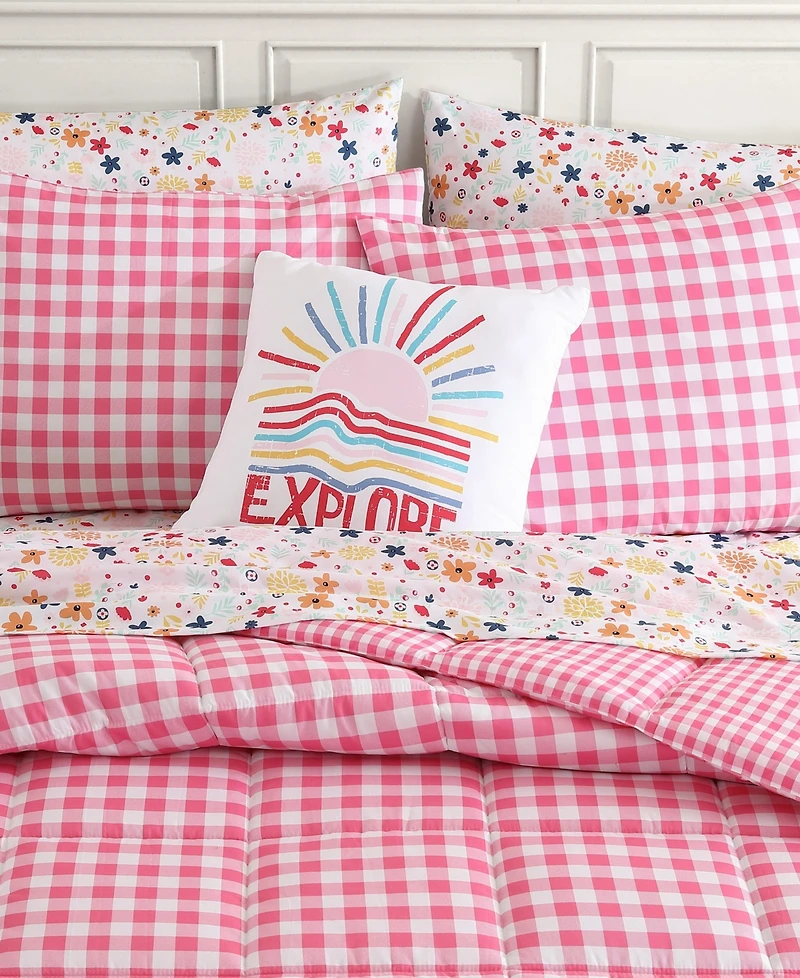 Eddie Bauer Preston Check Microfiber 4-Pc. Comforter Set, Full/Queen