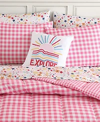 Eddie Bauer Preston Check Microfiber 4-Pc. Comforter Set, Full/Queen