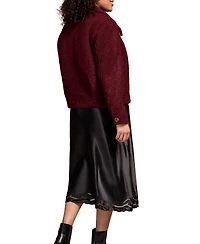 Tribal Women's Soft Boucle Button-Front Jacket