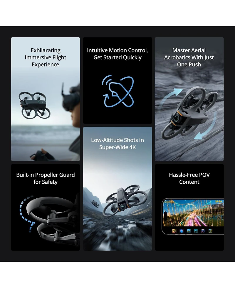 Dji Dji Avata 2 Fly More Combo (3 Batteries) Fpv Drone with Camera 4K, Propeller Guard, Camera Drone, Goggles 3 & Rc Motion 3 Nanuk 925 Waterproof