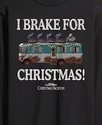 Airwaves Men's I Brake For Christmas Long-Sleeve Graphic T-Shirt