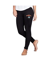 Concepts Sport Women's Black Miami Dolphins Lightweight Fraction Lounge Leggings