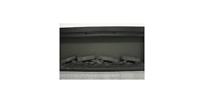 Flynama 44 inch wall recessed electric fireplace with remote and Imitation Flame , Led light heater