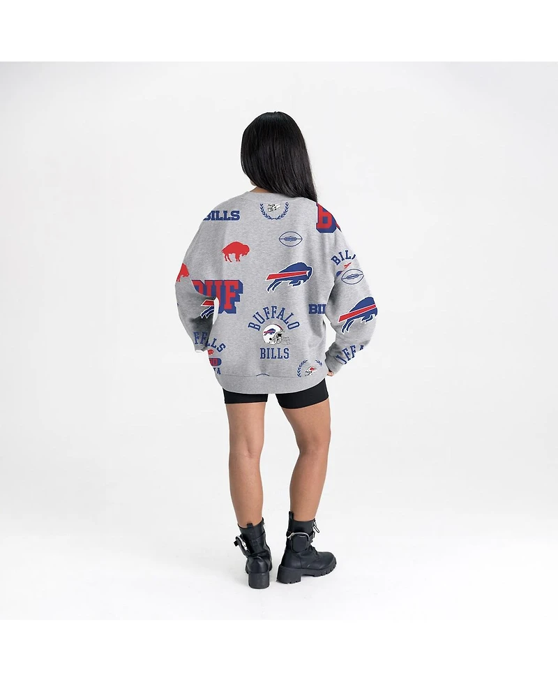Gameday Couture Women's Heather Gray Buffalo Bills Always On Repeat Fleece Sweatshirt