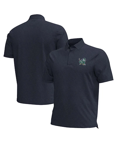 Under Armour Men's Navy Notre Dame Fighting Irish Hockey Leprechaun Drive Aura Polo Shirt