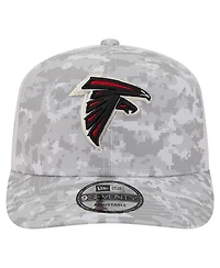 New Era Men's White Atlanta Falcons Salute to Service Fan Pack 9SEVENTY Trucker Adjustable Hat
