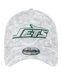 New Era Men's White York Jets 2025 Salute to Service Digital Camo Fan Pack 39THIRTY Flex Hat