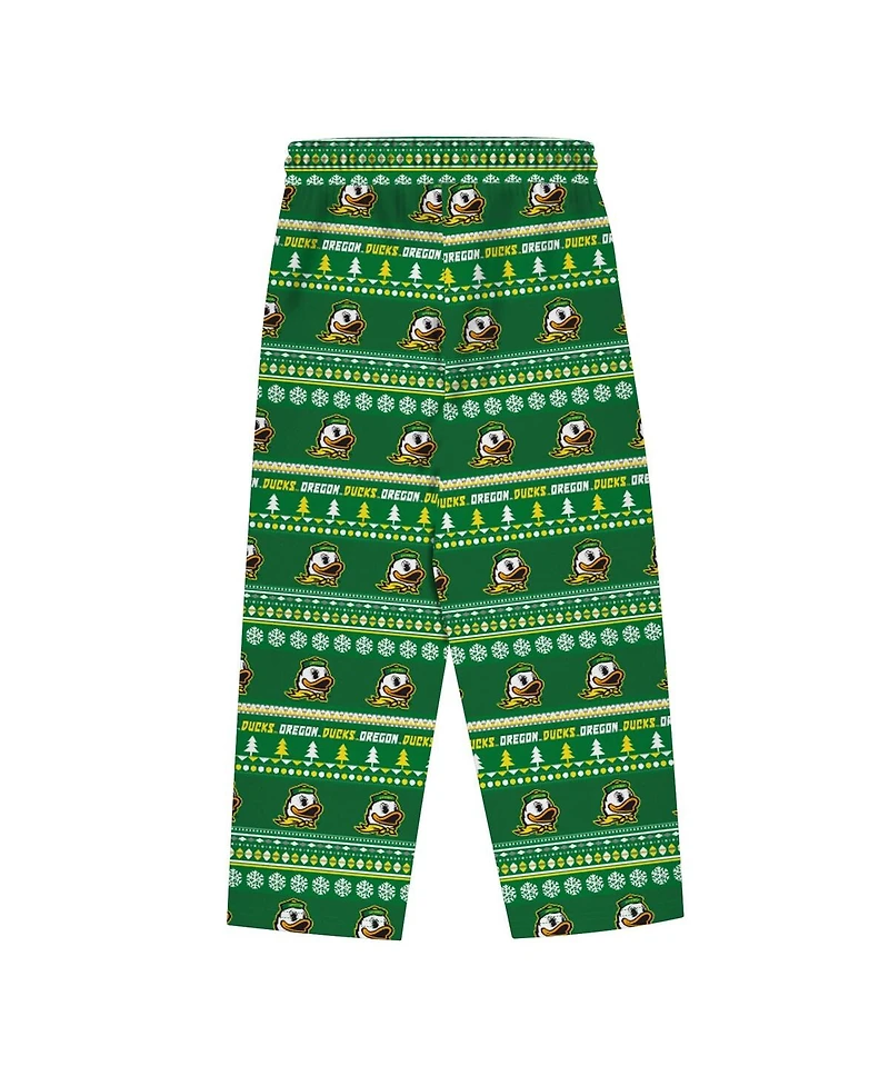 Outerstuff Toddler Green Oregon Ducks Ugly Sweater Pajama Set