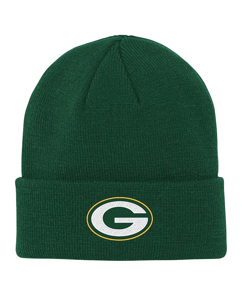 Outerstuff Big Boys and Girls Green Bay Packers Team Gradient Cuffed Knit Hat