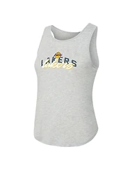 Concepts Sport Women's 2-Piece Purple/Heather Gray Los Angeles Lakers Regulate Tank Pant Set