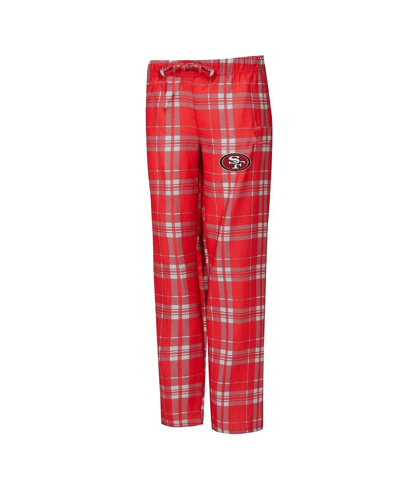 Concepts Sport Women's 2-Piece Heather Gray/Scarlet San Francisco 49ers Regulate Plaid Tank Top and Pants Sleep Set