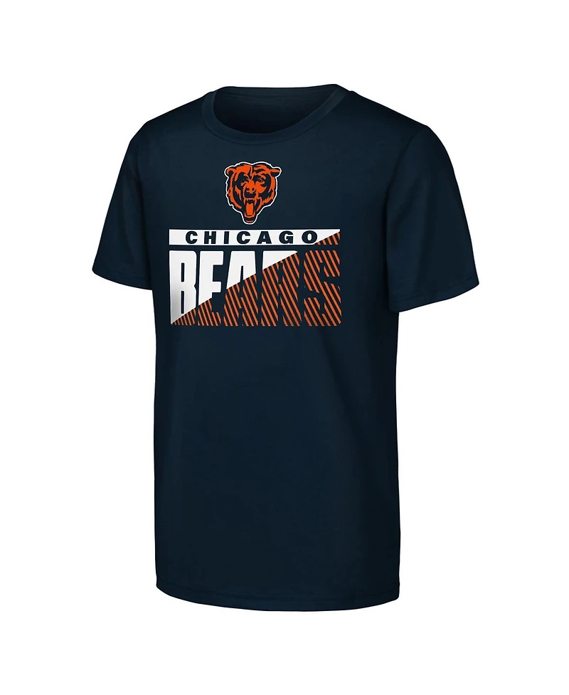 Outerstuff Big Boys and Girls 2-Pack Navy Chicago Bears Never Quit T-Shirt Set