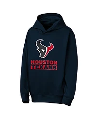 Outerstuff Big Boys and Girls Navy Houston Texans Back to Basics Hoodie