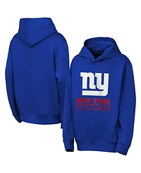 Outerstuff Big Boys and Girls Royal New York Giants Back to Basics Hoodie