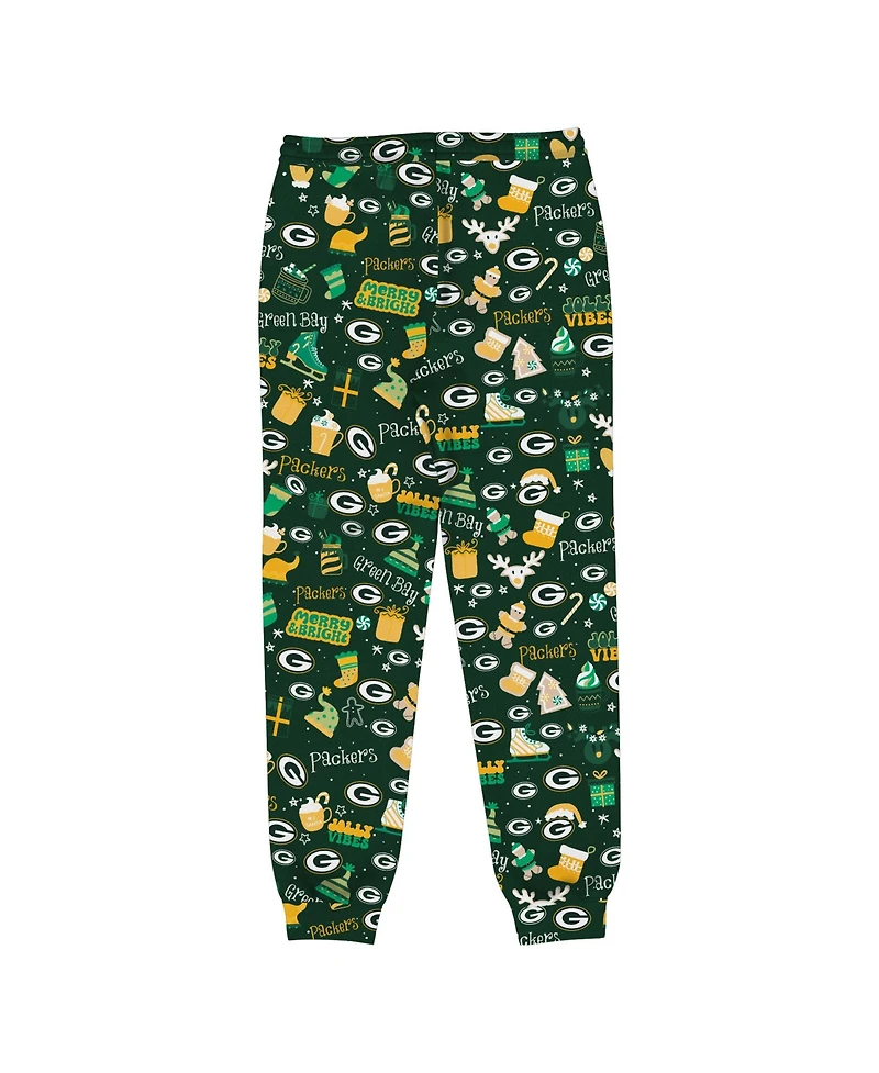 Outerstuff Toddler Green Bay Packers Chestnut Holiday Sleep Set