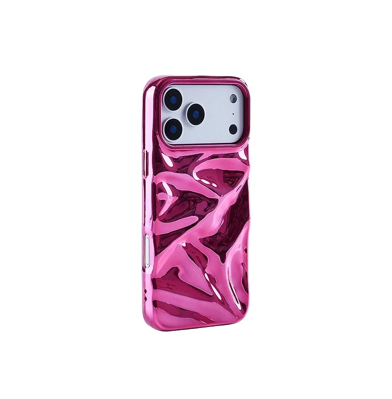 Auramma Fuchsia Crinkles iPhone17 Pro Case