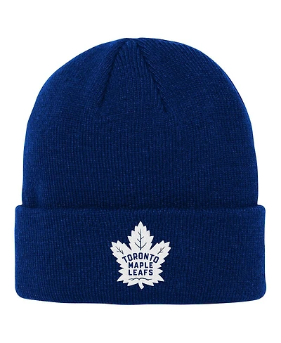 Outerstuff Big Boys and Girls Blue Toronto Maple Leaf's 2.0 Essential Cuffed Knit Hat