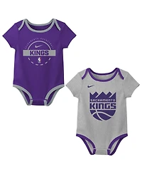Nike Baby Boys and Girls 3-Piece Sacramento Kings Two-Piece Bodysuit Set