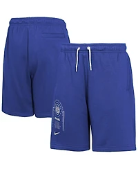 Nike Big Boys and Girls Blue New York Knicks Courtside Club Fleece Shorts