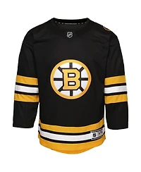 Outerstuff Baby Boys and Girls David Pasternak Black Boston Bruins Home Replica Player Jersey