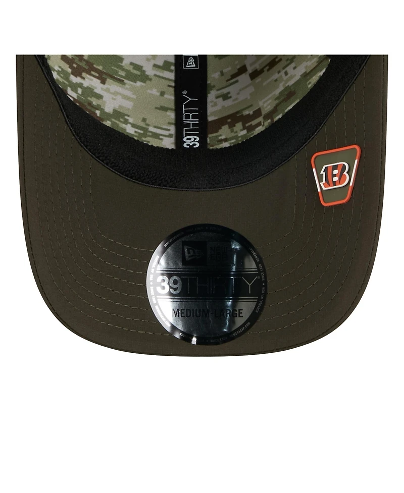 New Era Men's Green Cincinnati Bengals 2025 Salute to Service 39THIRTY Flex Hat