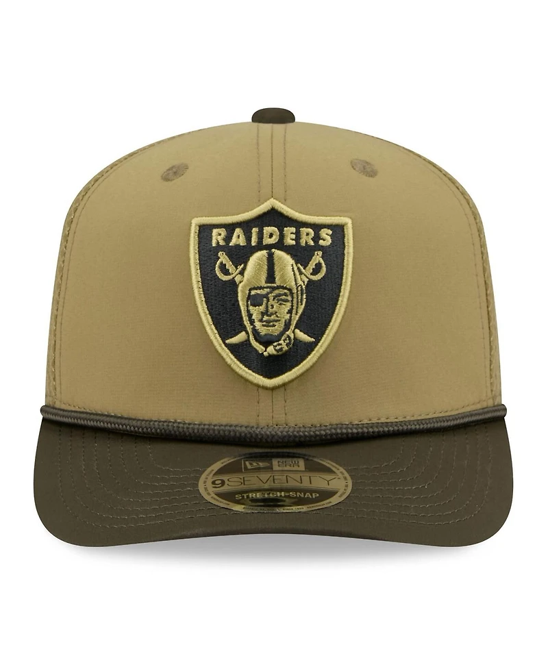 New Era Men's Green Las Vegas Raiders 2025 Salute to Service 9SEVENTY Adjustable Hat
