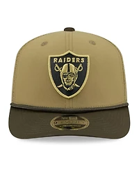 New Era Men's Green Las Vegas Raiders 2025 Salute to Service 9SEVENTY Adjustable Hat