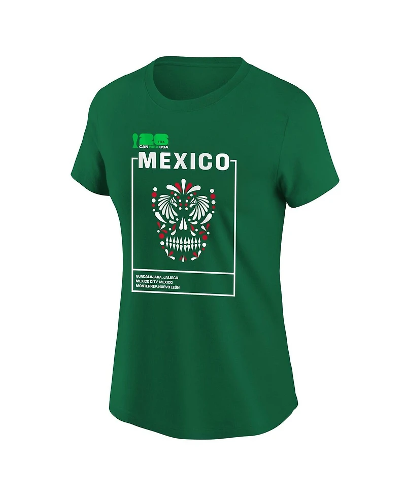 Outerstuff Women's Green Fifa World Cup 2026 Host Graphic T-Shirt