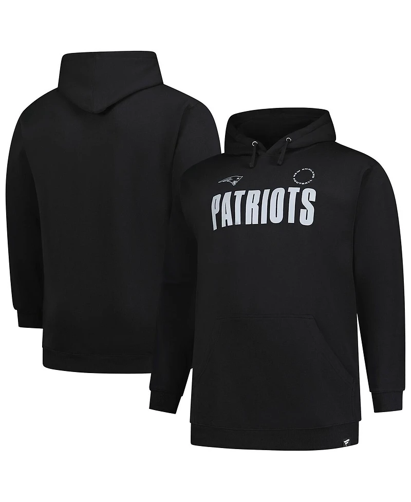 Fanatics Men's Black New England Patriots Big Tall Chip Shot Hoodie