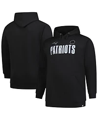 Fanatics Men's Black New England Patriots Big Tall Chip Shot Hoodie
