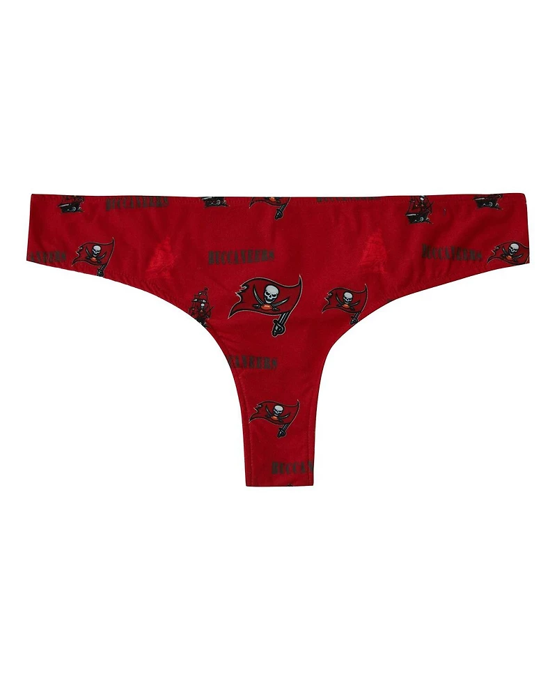 Concepts Sport Women's Red Tampa Bay Buccaneers Mosaic All Over Print Thong