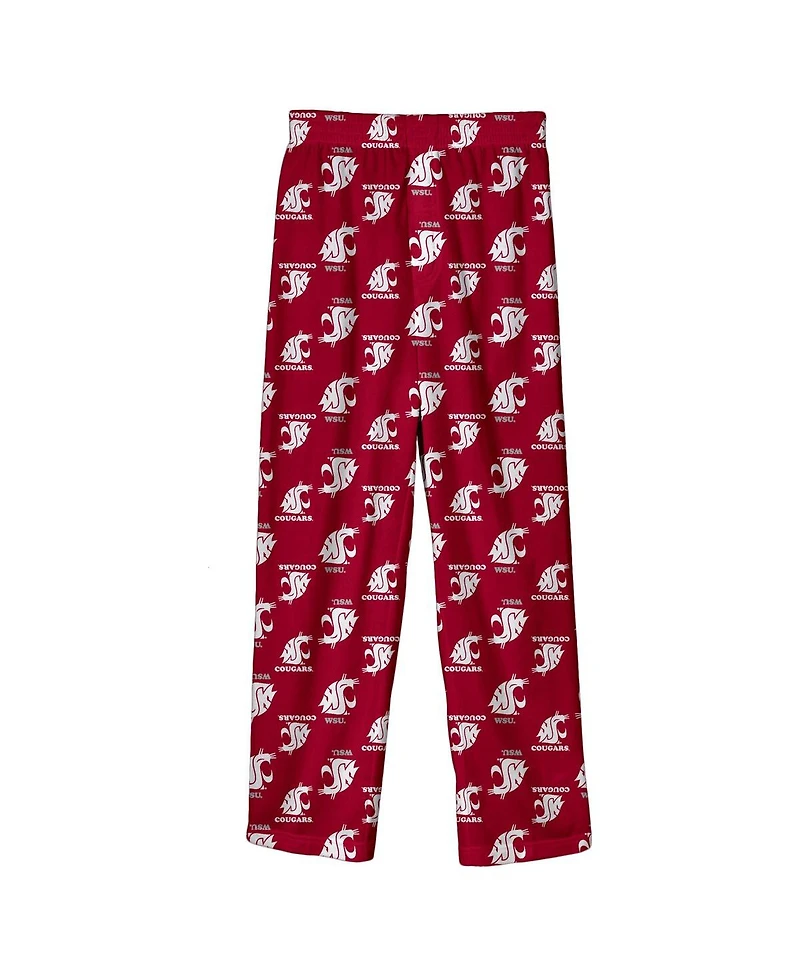 Outerstuff Big Boys and Girls Crimson Washington State Cougars Team Pants