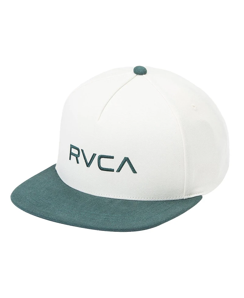 Rvca Men's White/Hunter Green Two-Tone Adjustable Hat