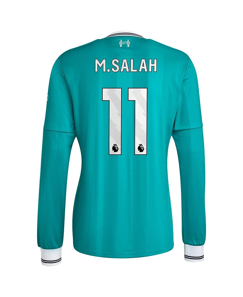 Adidas Men's Mohamed Salah Green Liverpool 2025/26 Third Replica Long Sleeve Player Jersey