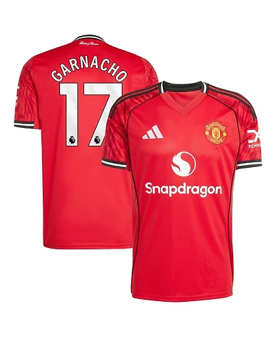 Adidas Men's Alejandro Garnacho Red Manchester United Home 2025/26 Replica Player Jersey