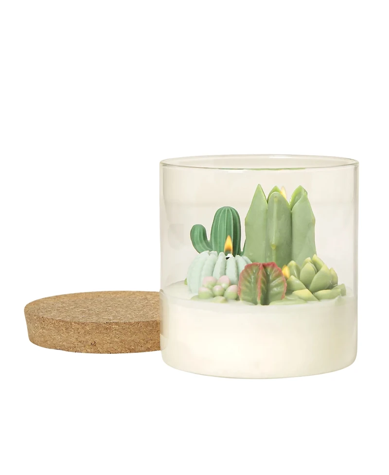Uncommon Goods Cactus Terrarium Scented Candle, 14.5 oz