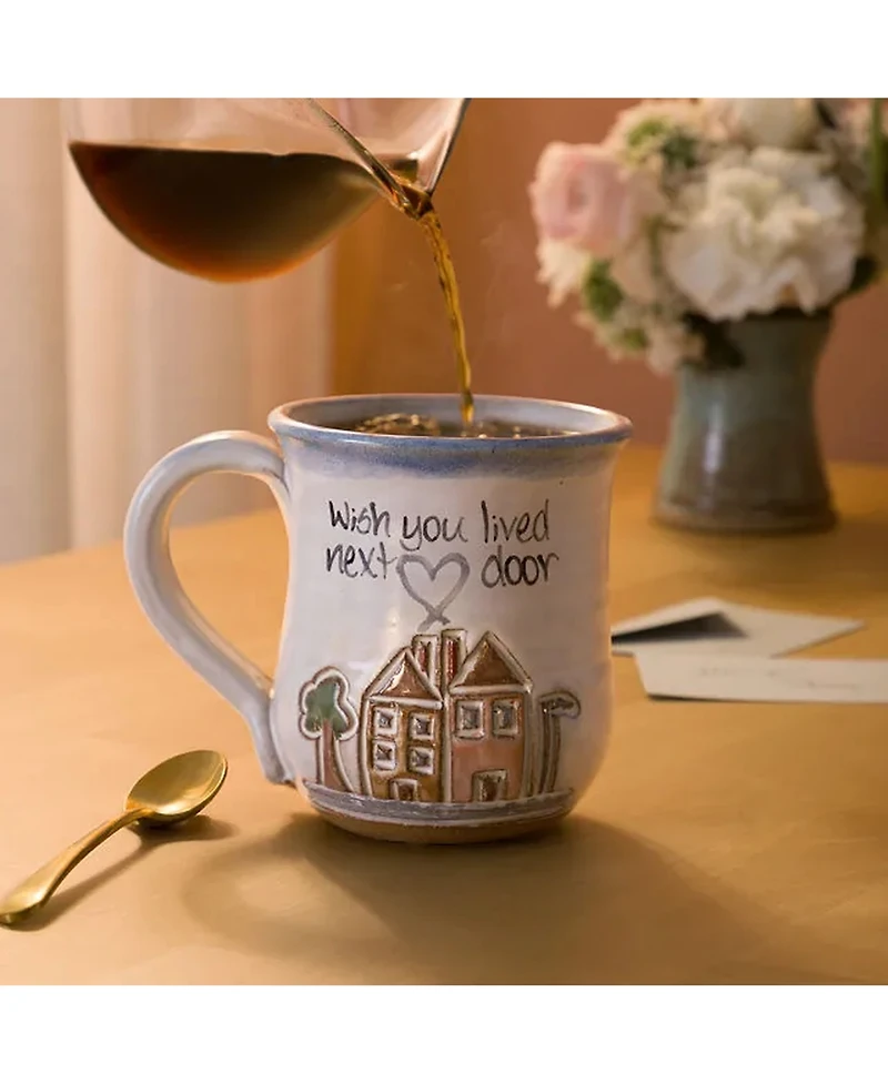 Uncommon Goods Wish You Lived Next Door Handmade Stoneware Mug