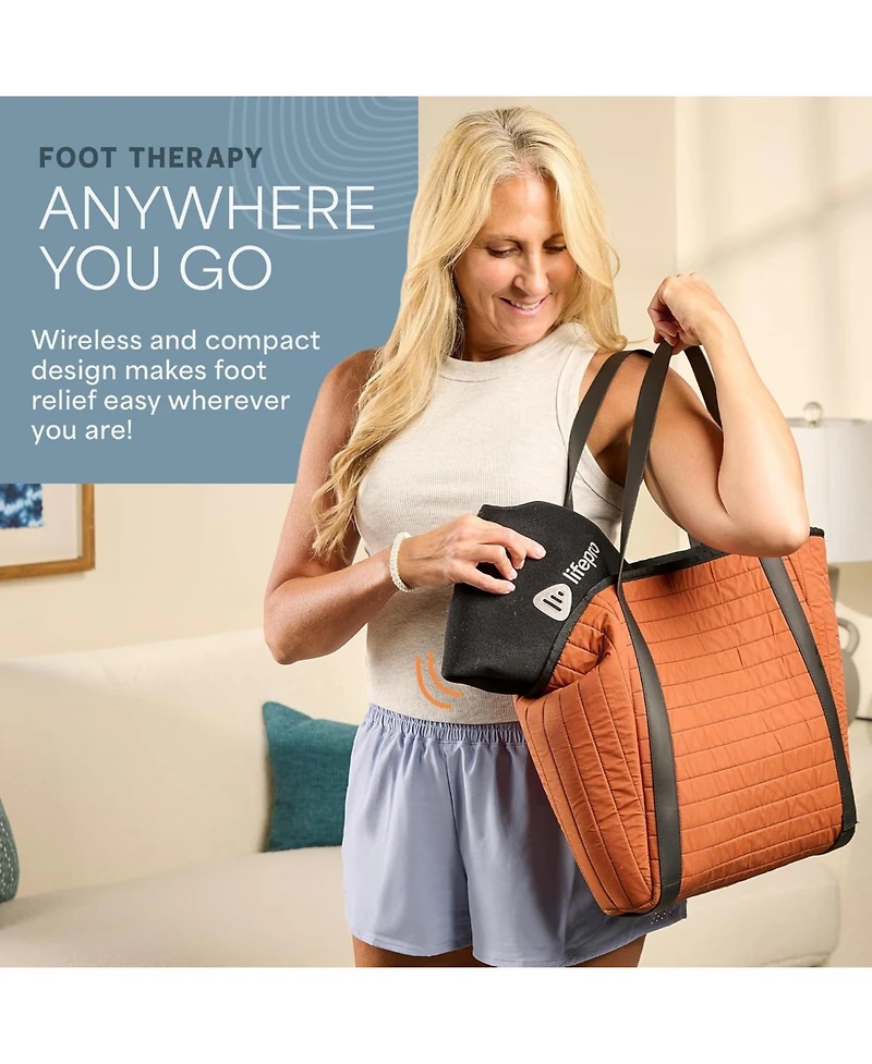 LifePro Red & Near Infrared Light Therapy Foot & Ankle Brace – Pain Relief for Feet, Ankles, and On-Demand Therapy