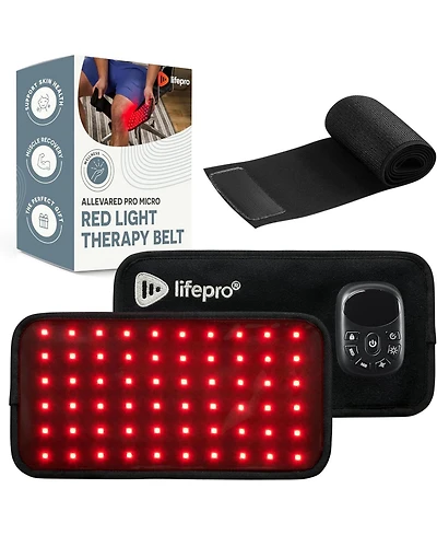 LifePro Micro Red Light Therapy Belt with Vibration Nir & Red Light Therapy for Pain Relief, Recovery, and Performance Enhancement