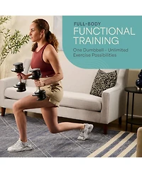 LifePro Adjustable Dumbbell Set or Single – Quick-Change Hand Weights, 25lb & 90lb Options – Space-Saving Dumbbells for Home Gym Strengt