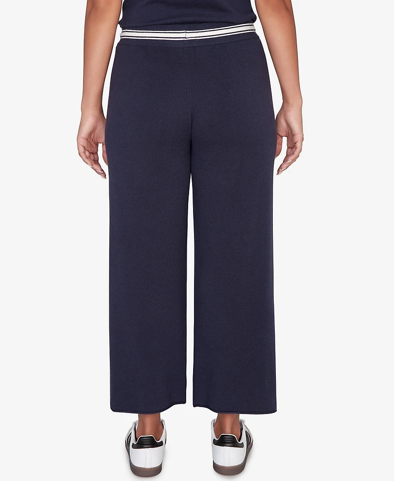Ruby Rd. Petite Wide Leg Cropped Lounge Pant