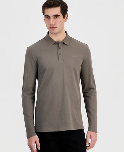 Hugo Boss Men's Donoslong Long-Sleeve Polo Shirt
