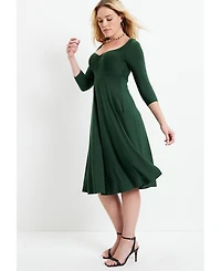 June + Vie Women's Sweetheart Swing Dress
