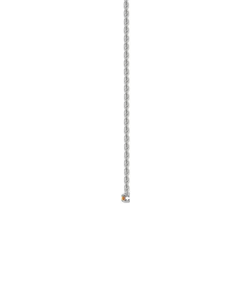 Macy's Lab-Grown Citrine (1/2 ct. t.w.) Necklace in Sterling Silver (also in Multi-Stone)