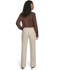 Tommy Hilfiger Women's Plaid Bootcut Trousers